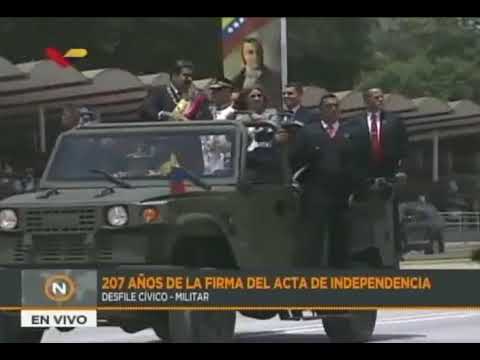5 de Julio de 2018, Desfile Cívico-Militar completo en Los Próceres
