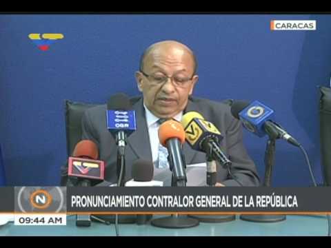 Contralor General de la República anuncia control fiscal al Ministerio Publico