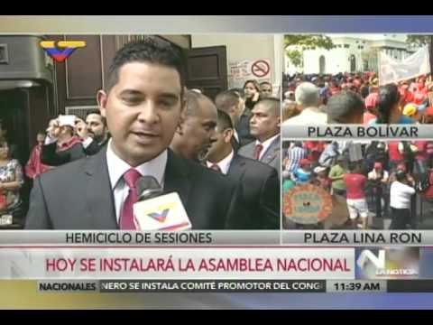 Sesion completa de instalación de Nueva Asamblea Nacional 2016 (VTV)