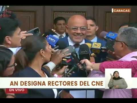 Jorge Rodríguez sobre nuevos rectores del Consejo Nacional Electoral, 24 agosto 2023