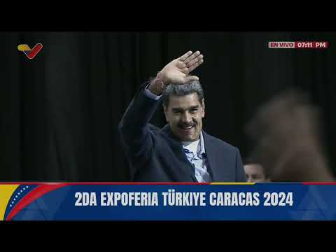 Maduro inaugura 2da expoferia Türkiye (Turquía) Caracas en el Parque Simón Bolívar