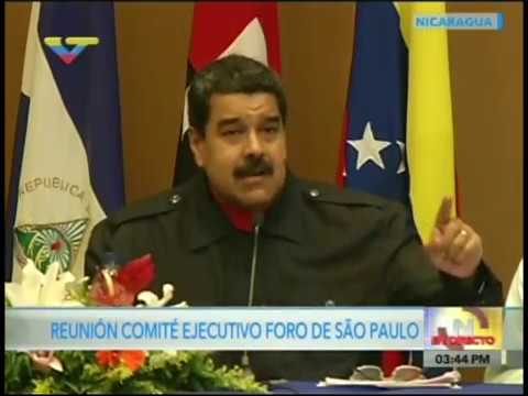 Nicolás Maduro en el Foro de Sao Paulo en Nicaragua, disertación completa