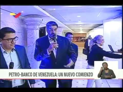 Presidente Maduro activa taquillas Petro en el Banco de Venezuela