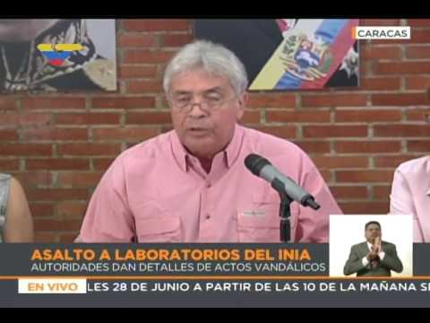 Castro Soteldo: Ataques a laboratorios de INIA e INSAI causaron liberación de cepas peligrosas