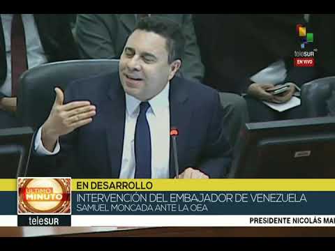 Increíble discurso de Samuel Moncada defendiendo a Venezuela en OEA, 15/feb/2019