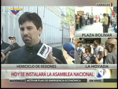 Freddy Guevara entrevistado por Jesús Manzanarez (VTV) previo a juramentación nueva AN