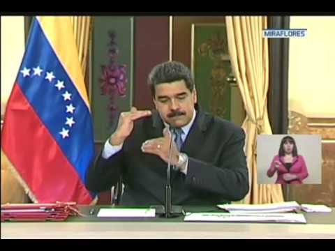 Maduro anuncia medidas de disciplina fiscal y aumenta IVA de 12 a 16 por ciento
