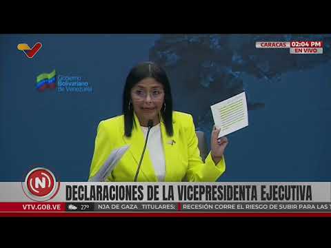 Delcy Rodríguez presenta pruebas de que ExxonMobil promovió sanciones contra Chevron