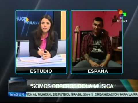 Joxemi de Ska-P entrevistado en el programa &quot;Cruce de Palabras&quot; de Telesur