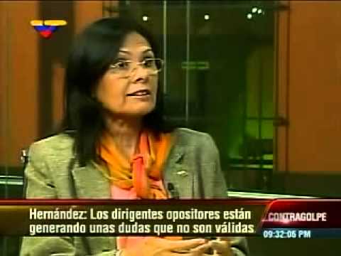 Socorro Hernandez, rectora del CNE, en Contragolpe este 3 de junio (entrevista completa)