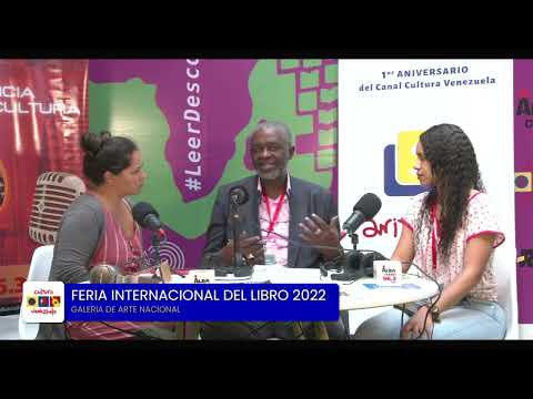 Roland Lumumba, hijo de Patricio Lumumba, entrevistado en su visita a Filven 2022