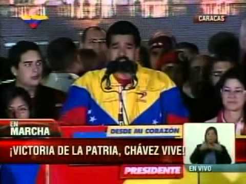 Discurso COMPLETO de Nicolás Maduro tras su victoria este 14 de abril de 2013