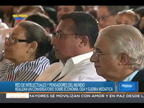 Samuel Moncada en conversatorio &quot;Economía, OEA y Guerra Mediática&quot;