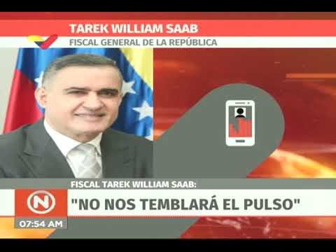 GOLPE DE ESTADO en Venezuela: Tarek William Saab, Fiscal General, repudia el golpe