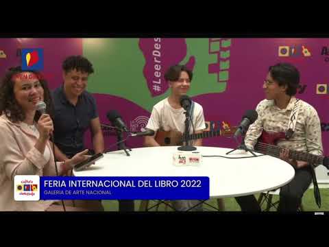 APA&#039; Trío, grupo de covers entrevistado durante la FILVEN 2022