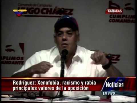 Rueda de prensa de Jorge Rodríguez el 3 de mayo de 2013