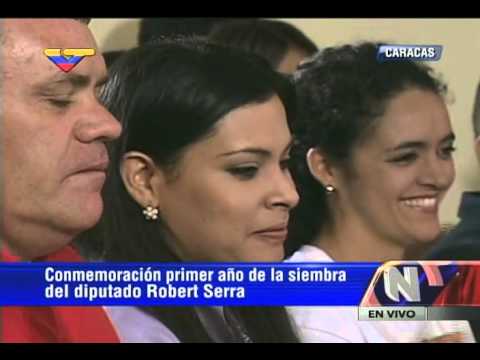 Acto completo del Presidente Nicolás Maduro en homenaje a Robert Serra a un año de su muerte