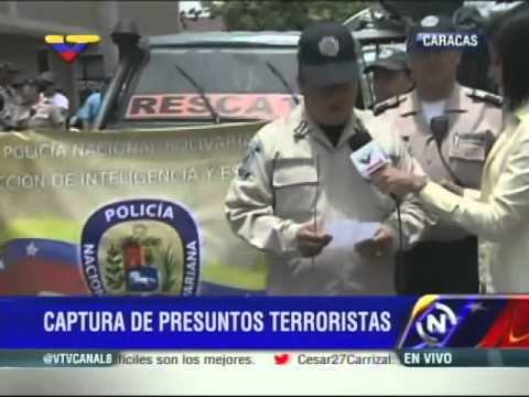 Supervehículo blindado decomisado a opositores venezolanos por la PNB en Santa Fe (Caracas)