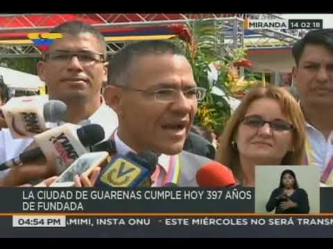 Guarenas cumple 397 años: declaraciones de Ernesto Villegas y Luis Figueroa