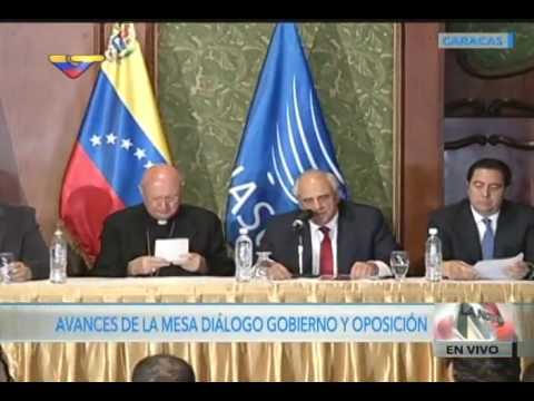 Declaraciones de Jorge Rodríguez y Ocariz tras reunión gobierno y MUD, 12 noviembre 2016