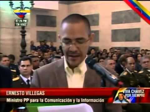 Ernesto Villegas lee carta de María Gabriela Chávez reclamando a Capriles su actitud