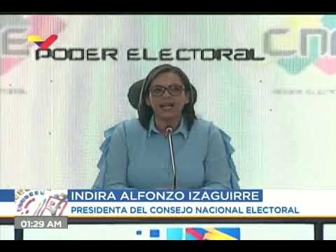 Indira Alfonzo da primeros resultados de elecciones parlamentarias 2020 (rueda de prensa completa)