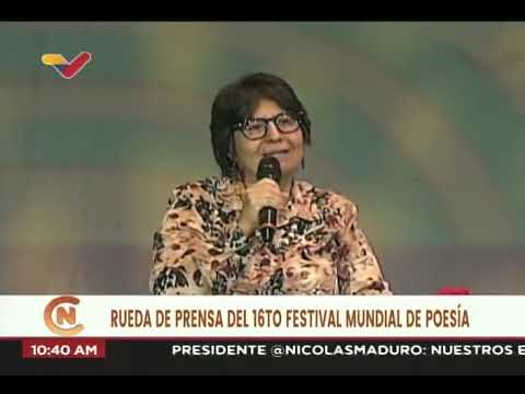Festival Mundial de Poesía 2022 en Caracas, Rueda de prensa