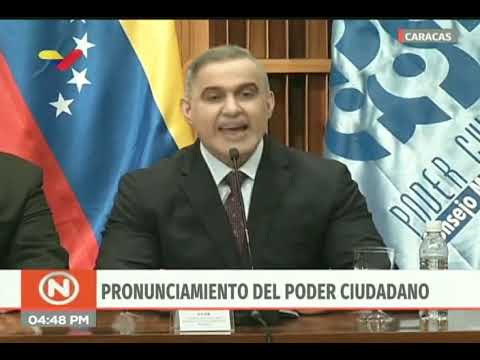 Tarek William Saab lee comunicado del Poder Ciudadano rechazando juramentación de Guaidó