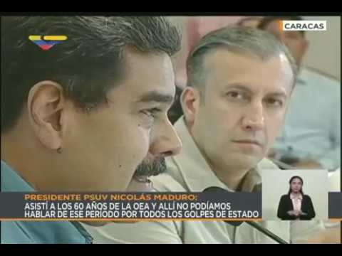 Maduro denuncia presiones de EEUU a países de la OEA contra Venezuela