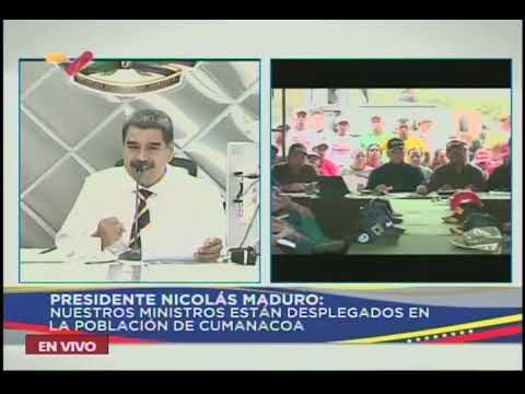 Maduro sobre Cumanacoa desde el Puesto de Comando Presidencial, miércoles 3 julio 2024