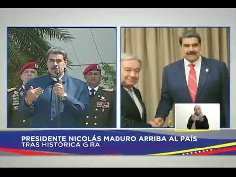 Maduro regresó a Venezuela tras gira por China y Cuba, 17 septiembre 2023