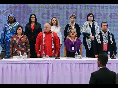 Diosdado Cabello en I Congreso Internacional de Mujeres por la Paz y la Solidaridad