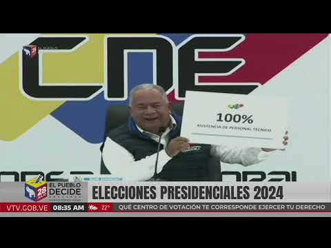 Elvis Amoroso, rueda de prensa del CNE: Denuncia dificultades que tuvo trayendo máquinas a Venezuela