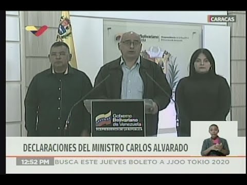 Ministro de Salud de Venezuela, rueda de prensa sobre acciones ante Coronavirus Covid-19
