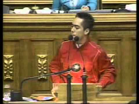 Robert Serra en cadena nacional, 7 de junio de 2007, debate estudiantil con opositores