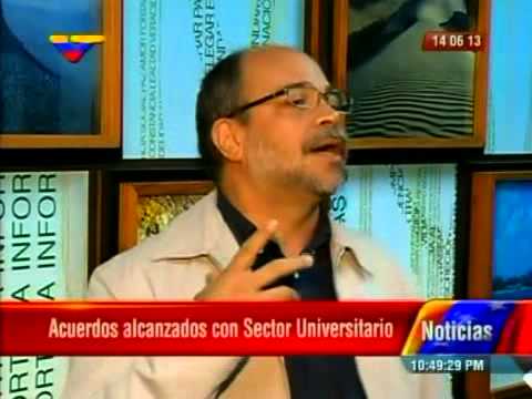 Pedro Calzadilla informa de logros en las mesas de diálogo con universitarios