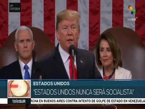 Telesur analiza palabras de Trump sobre Venezuela en Discurso del Estado de la Unión 2019