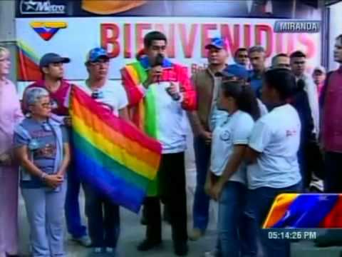 Maduro con colectivos sexo-género diversos en inauguración de CableTren Petare