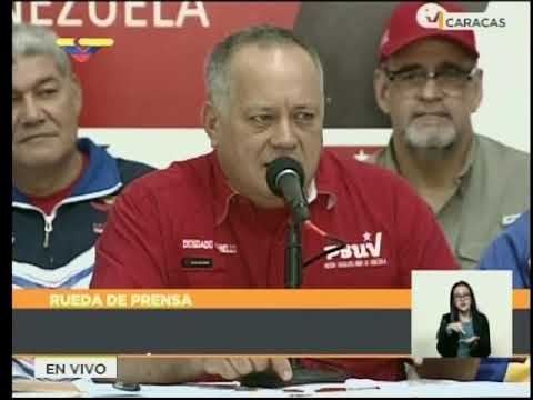 Diosdado Cabello, rueda de prensa del PSUV, 16 febrero 2018, carnetización