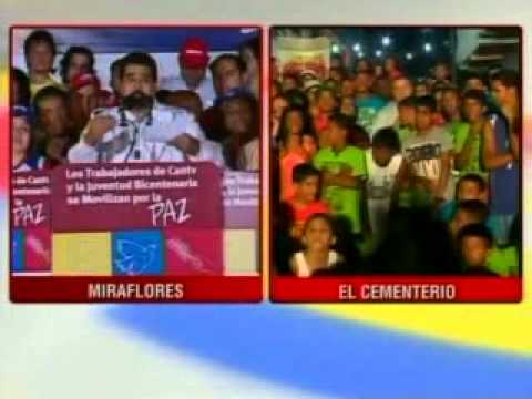 Presidente Nicolás Maduro, acto completo en marcha de Telecomunicadores y CANTV