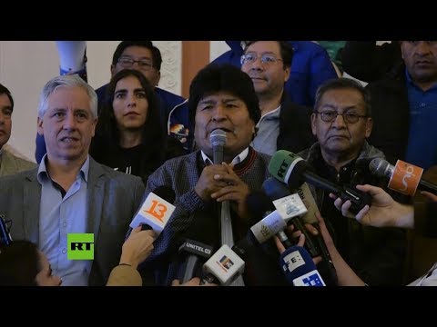 Evo Morales reclama la victoria en las elecciones bolivianas
