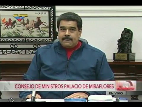 Presidente Nicolás Maduro en Consejo de Ministros, 2 de febrero 2016