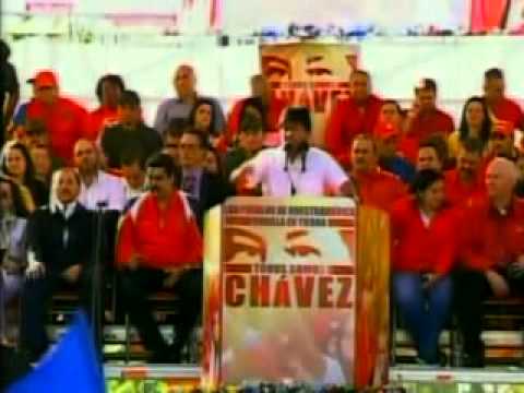 Discurso de Evo Morales este 10 de enero de 2013 en la juramentación del pueblo con Chávez