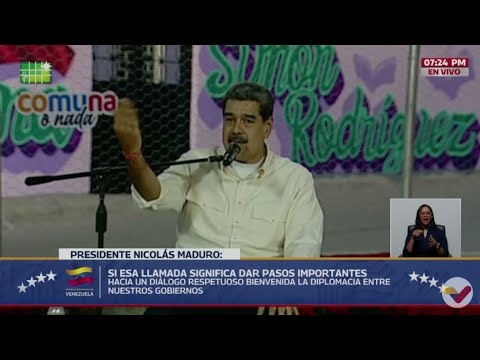 Maduro confirma que conversó telefónicamente con Donald Trump