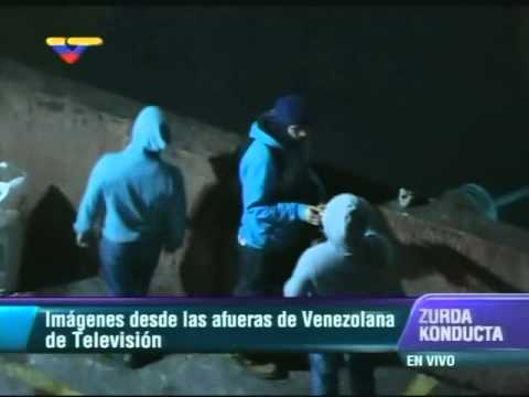 Sexto día de acoso a VTV: Así hacen bombas molotovs cerca del canal 8
