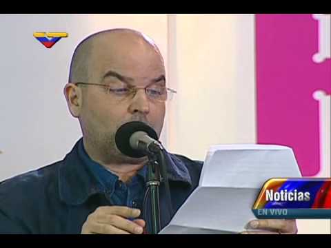 Inauguración de Filven 2015: Puertorriqueño Eduardo Lalo lee texto &quot;La Última Reja&quot;