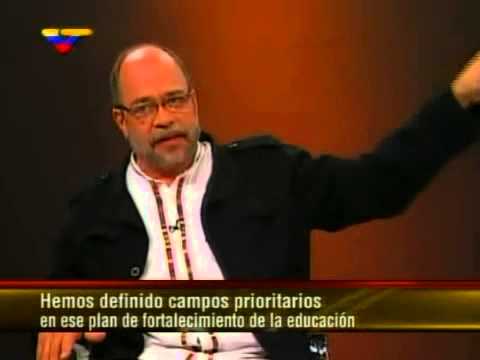Ministro Pedro Calzadilla este 23 de septiembre en Contragolpe (VTV)