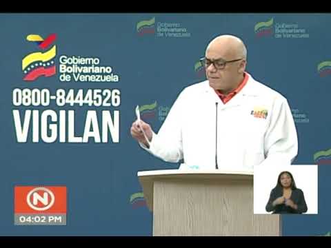Reporte Coronavirus Venezuela, 11/04/2002: Cero casos nuevos, 93 recuperados señala Jorge Rodríguez
