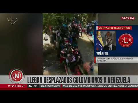 Canciller venezolano sobre colombianos desplazados desde el Catatumbo