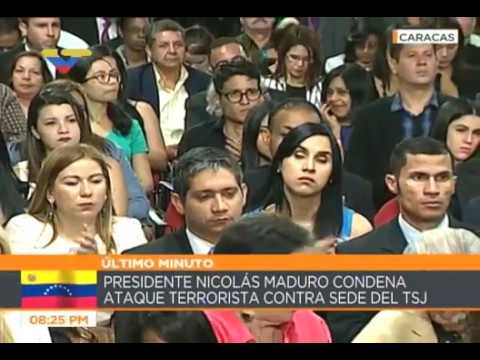 Palabras de Nicolás Maduro y Ernesto Villegas tras acto terrorista con helicóptero del Cicpc